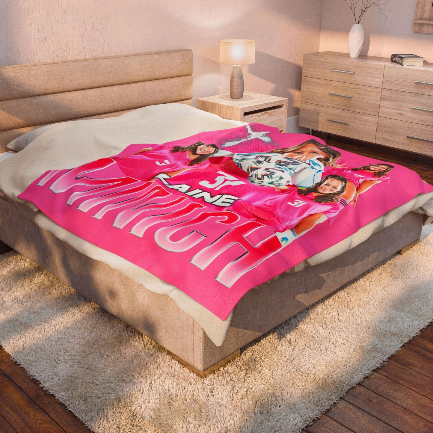 Laine Minich 60"-80" Plush Blanket
