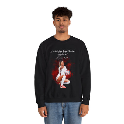 Bella Morgas Athlete Quote Crewneck Sweatshirt