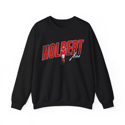Asa Holbert Cursive Combo Colored Crewneck Sweatshirt