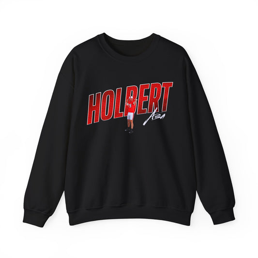 Asa Holbert Cursive Combo Colored Crewneck Sweatshirt