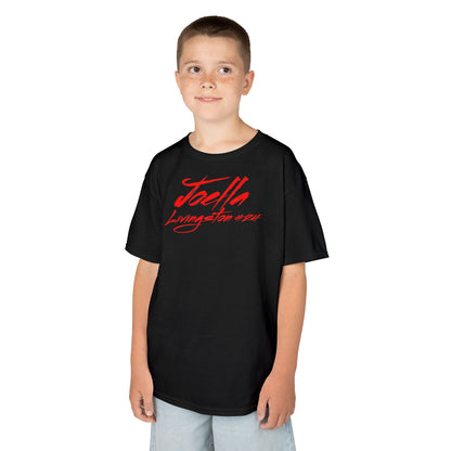 Joella Livingston Cursive Name & Number Kids Tee
