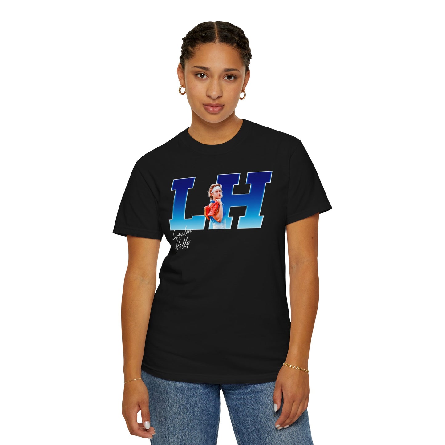 Landon Holly Big Initials Colored Premium Tee