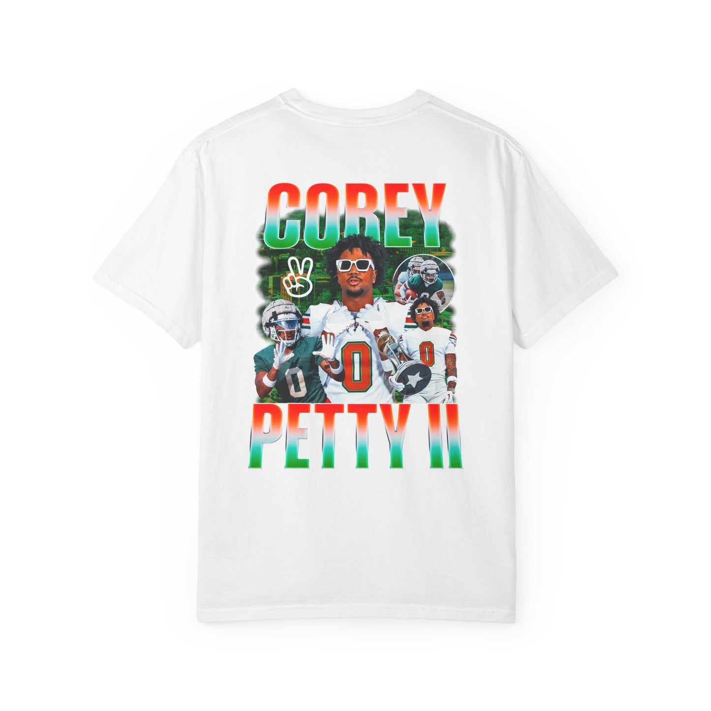 Corey Petty II Logo Front & Back Premium Tee