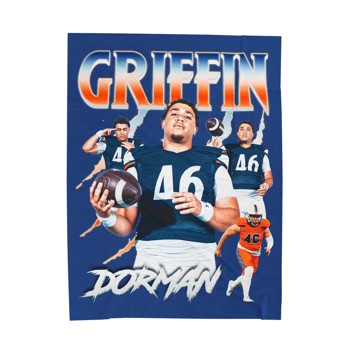 Griffin Dorman 60"-80" Plush Blanket