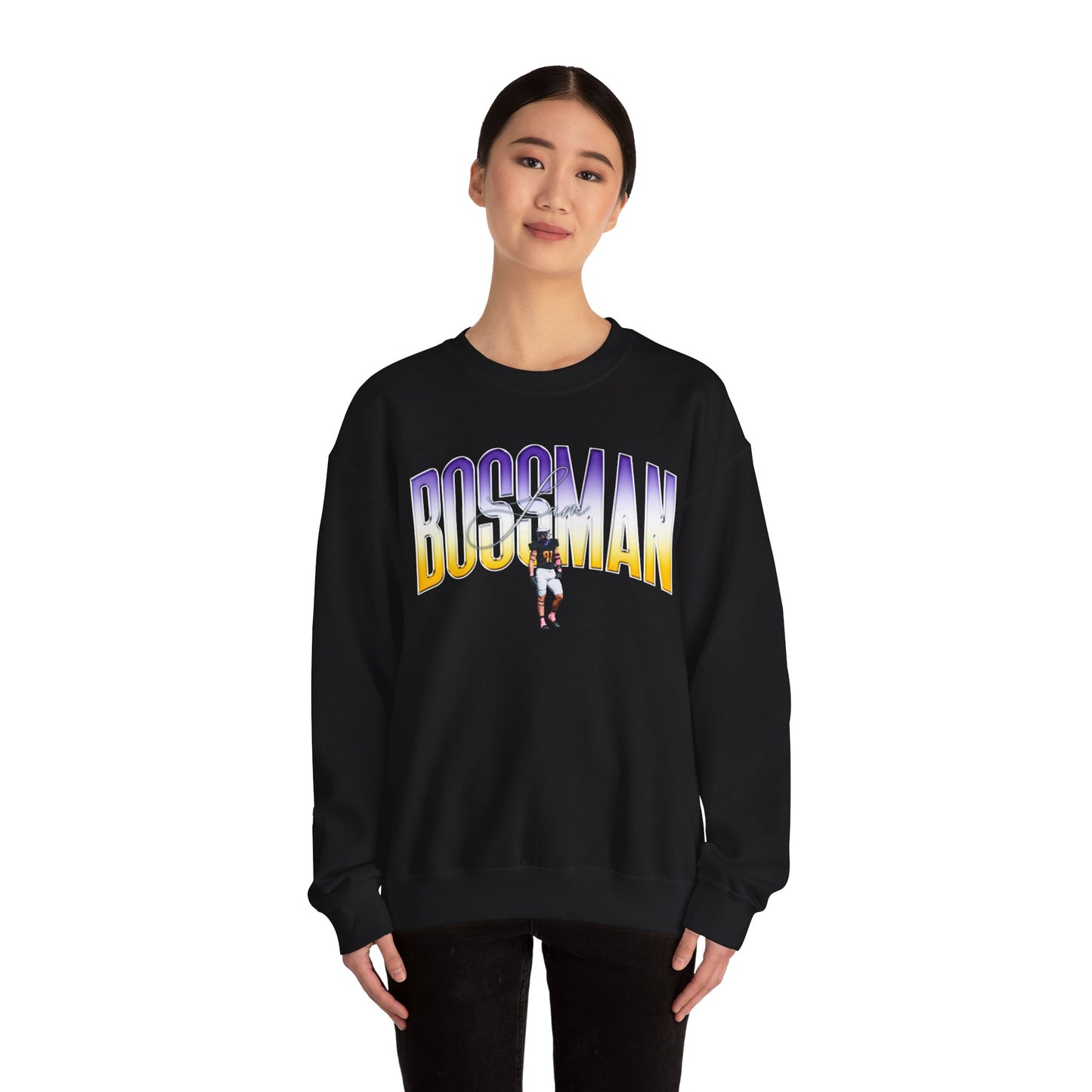 Sam Bossman Big Last Name Crewneck Sweatshirt