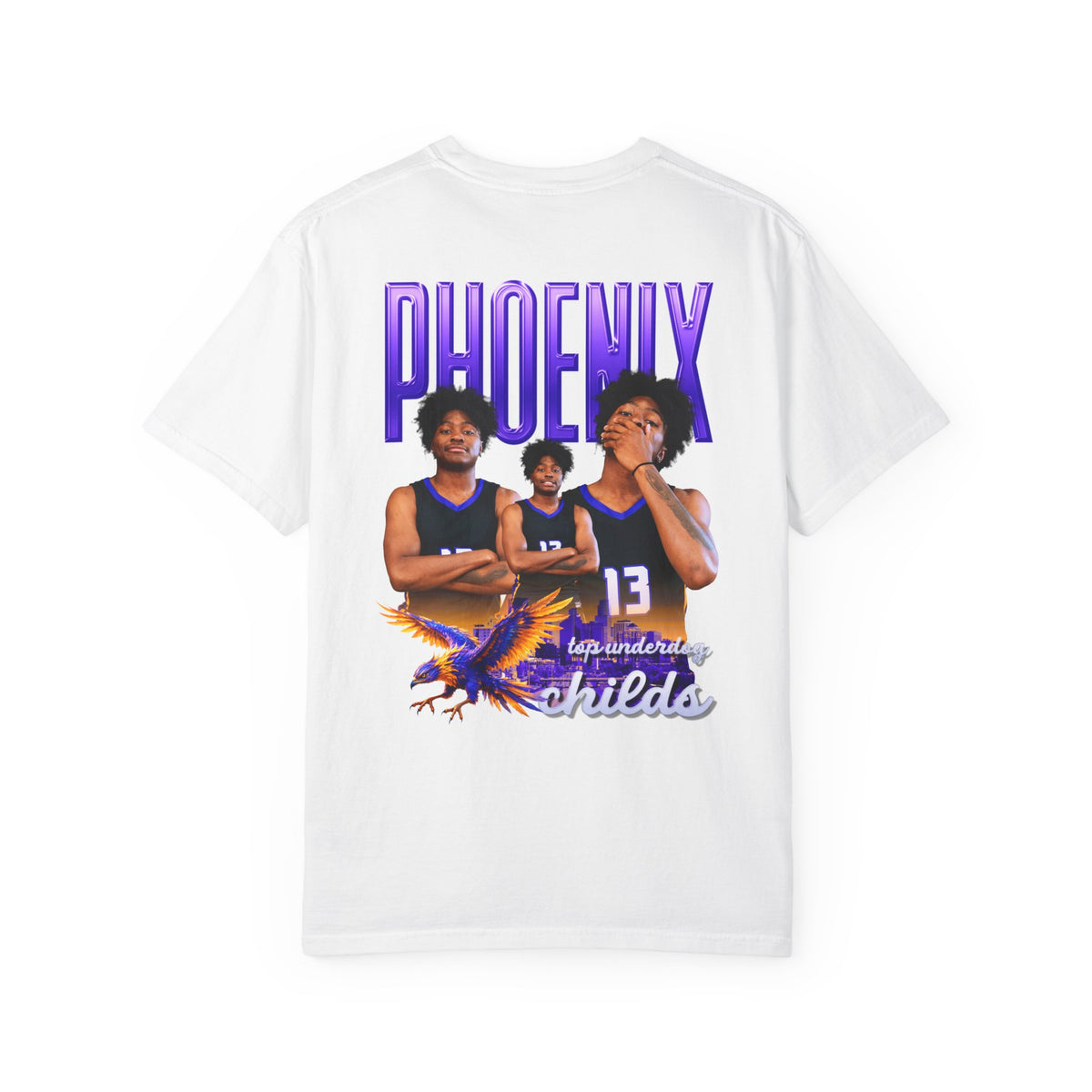 Phoenix Childs Logo Front & Back Premium Tee