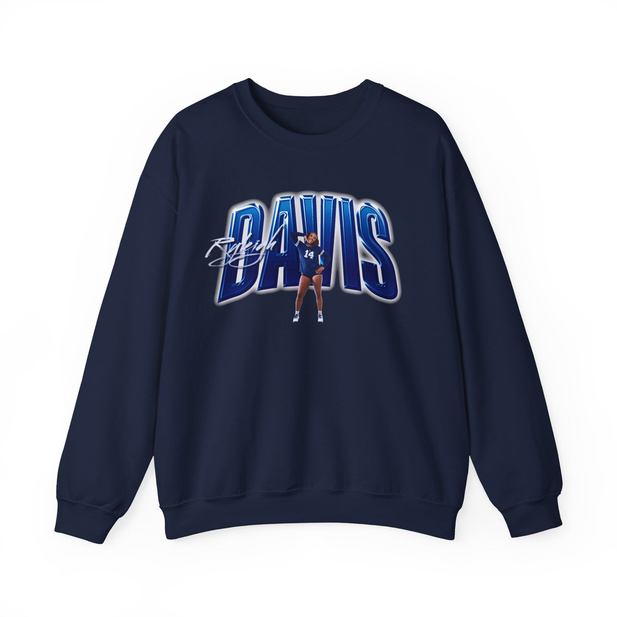 Ryleigh Davis Curved Combo Colored Crewneck Sweatshirt
