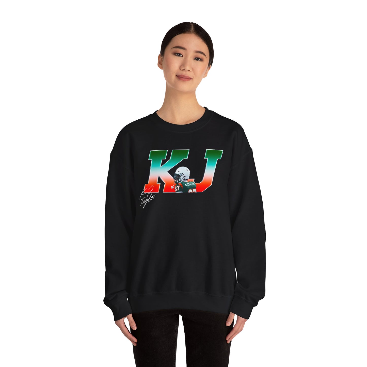 Kj Taylor Big Initials Crewneck Sweatshirt