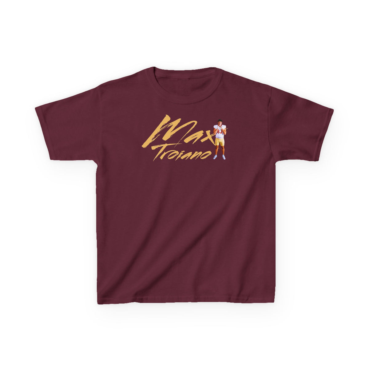 Max Troiano Cursive Kids Tee