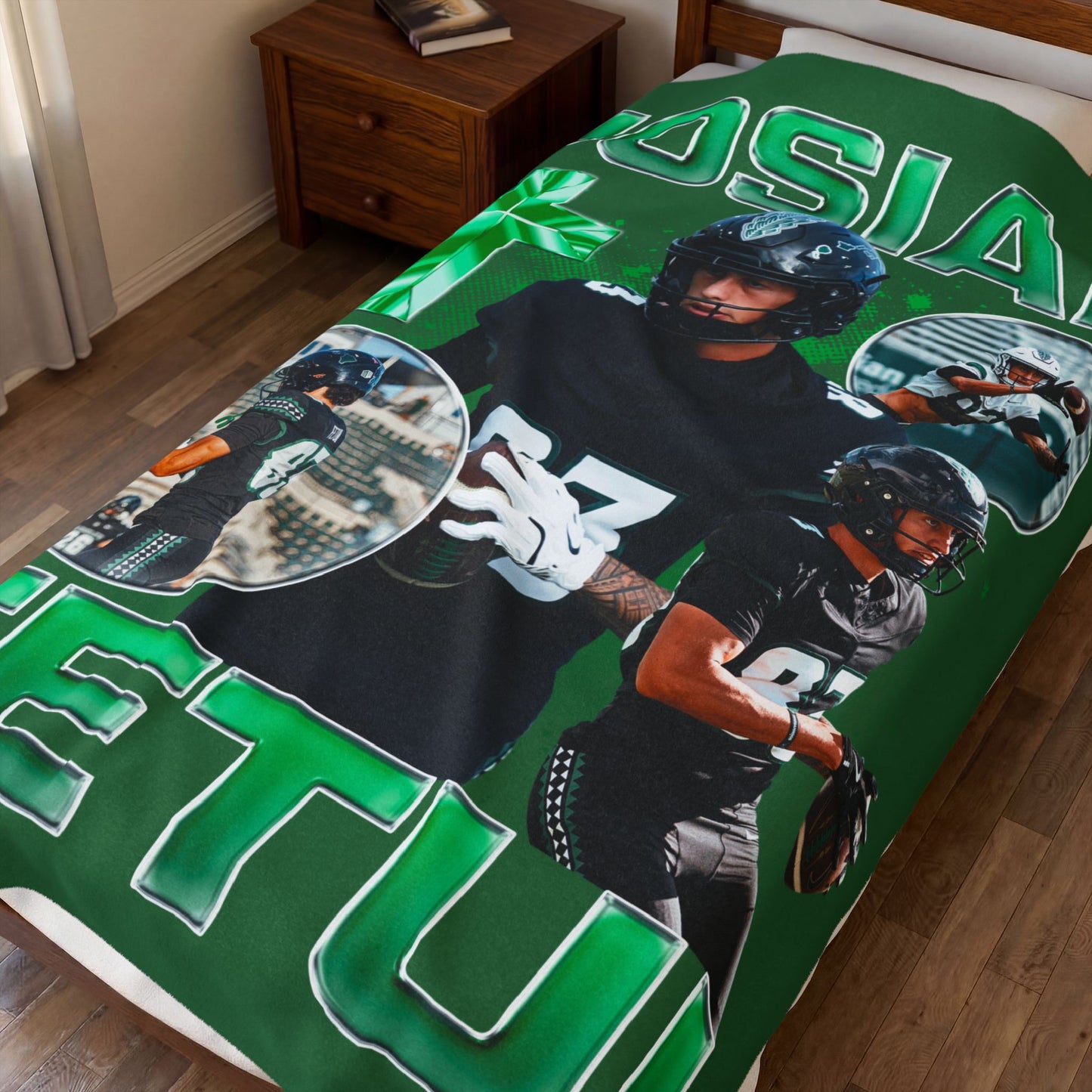 Josiah Fetui 60"-80" Plush Blanket