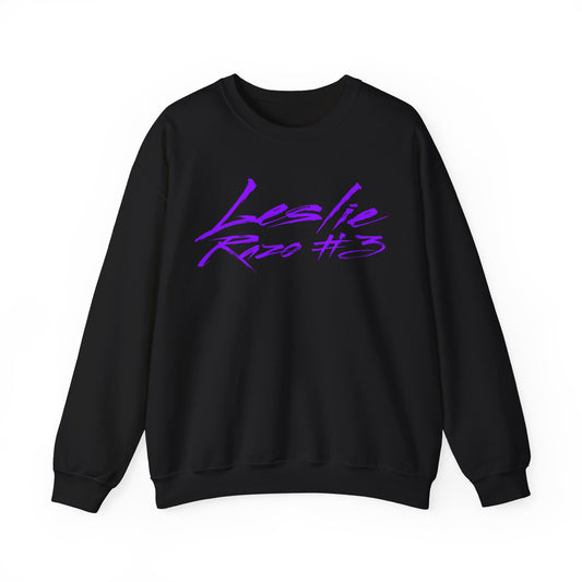 Leslie Razo Cursive Name & Number Crewneck Sweatshirt