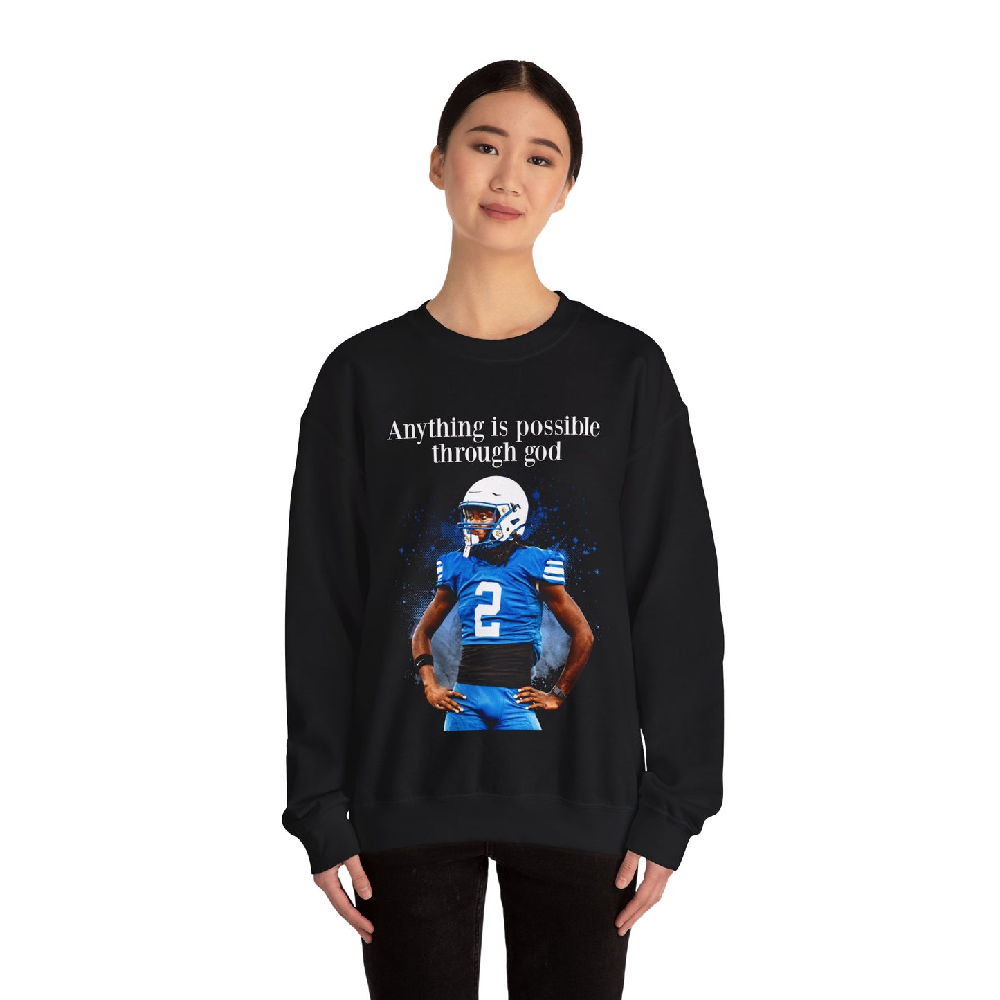 Anthony Deline Featured Quote Crewneck Sweatshirt