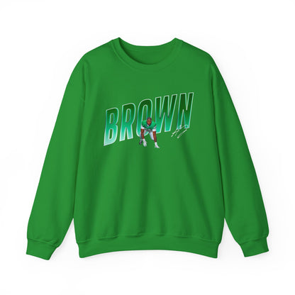 Aj Brown Cursive Combo Colored Crewneck Sweatshirt