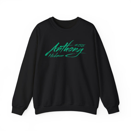 Anthony Hickman Cursive Name & Number Crewneck Sweatshirt