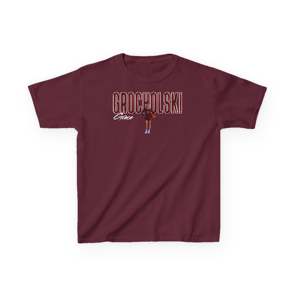 Grace Grocholski Big Last Name Kids Tee