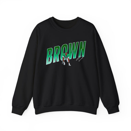 Aj Brown Cursive Combo Colored Crewneck Sweatshirt