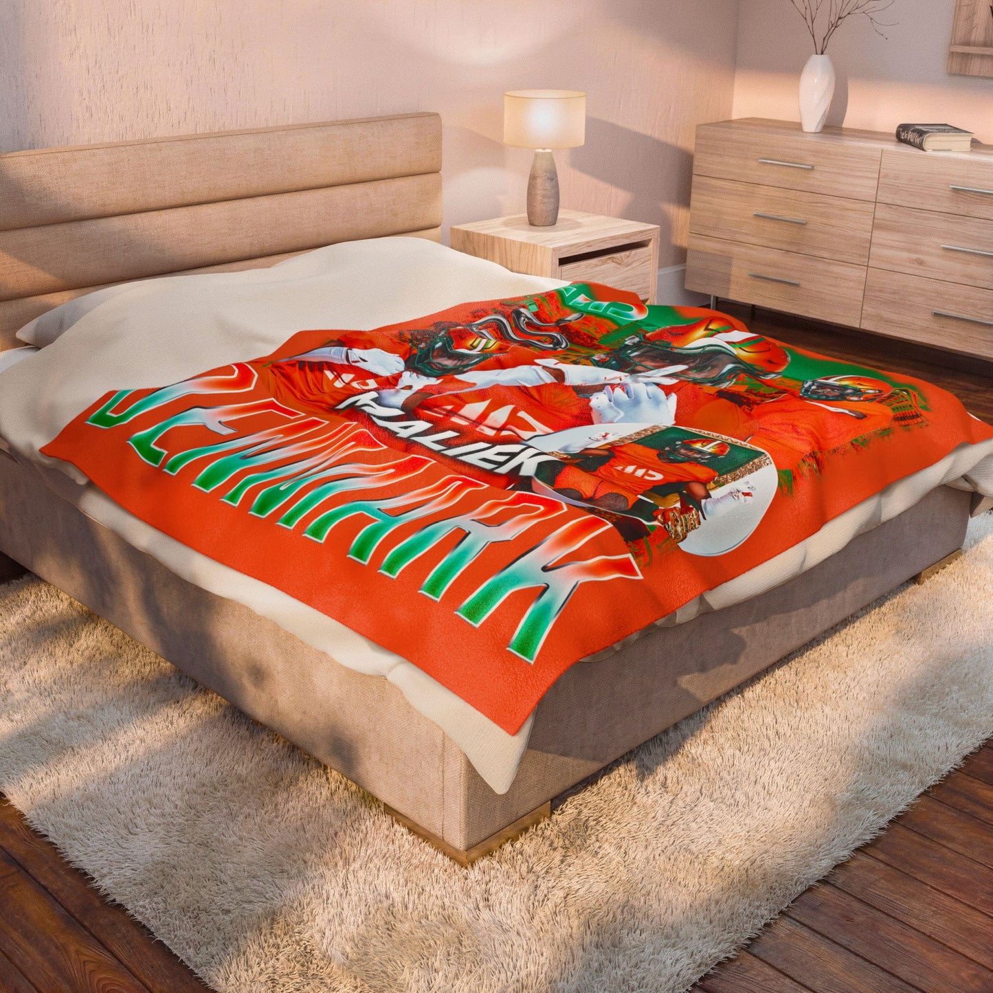 Maliek Denmark 60"-80" Plush Blanket