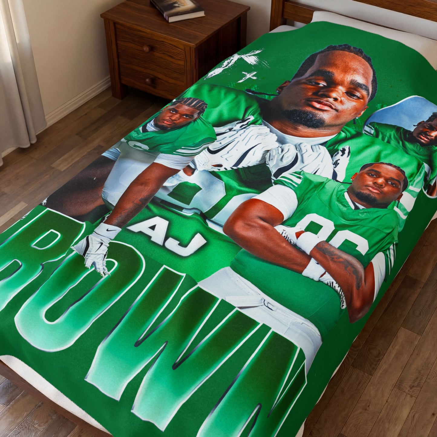 Aj Brown 60"-80" Plush Blanket