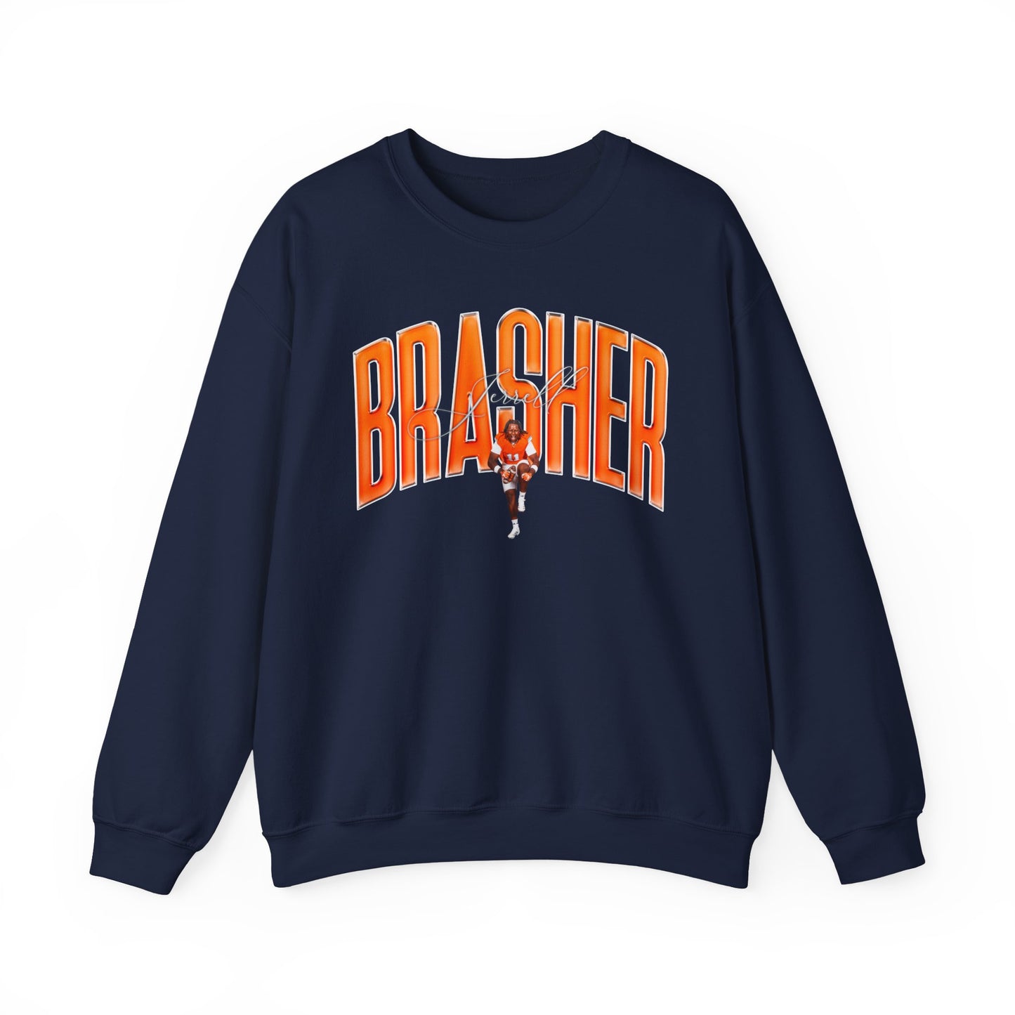 Jerrell Brasher Curved Combo Colored Crewneck Sweatshirt