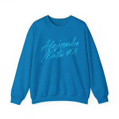 Alejandro Mata Cursive Name & Number Crewneck Sweatshirt