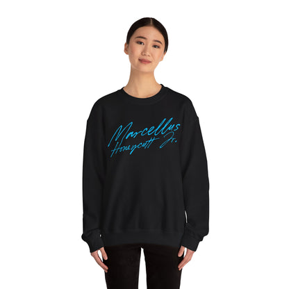 Marcellus Honeycutt Jr. Cursive Crewneck Sweatshirt