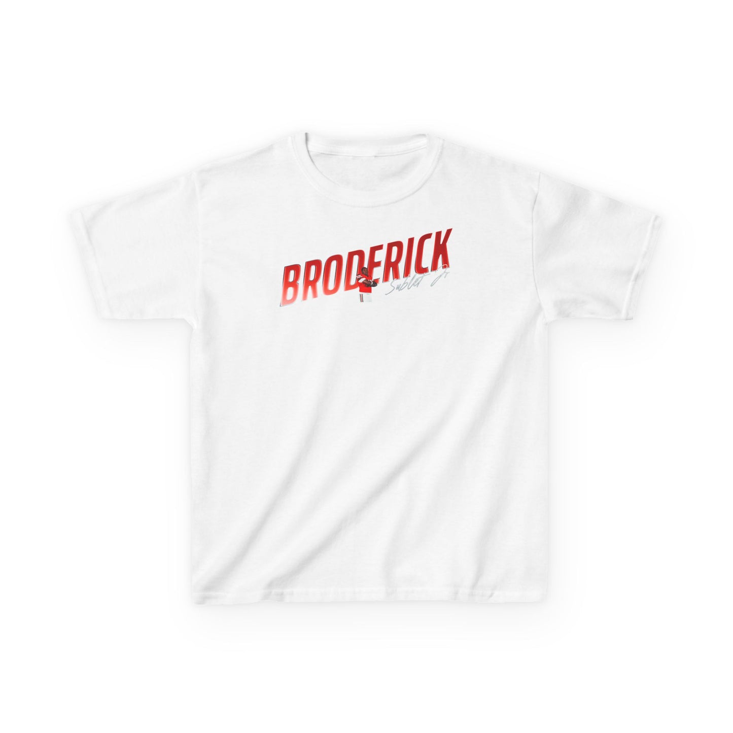Broderick Sublet Jr. Cursive Combo Kids Tee