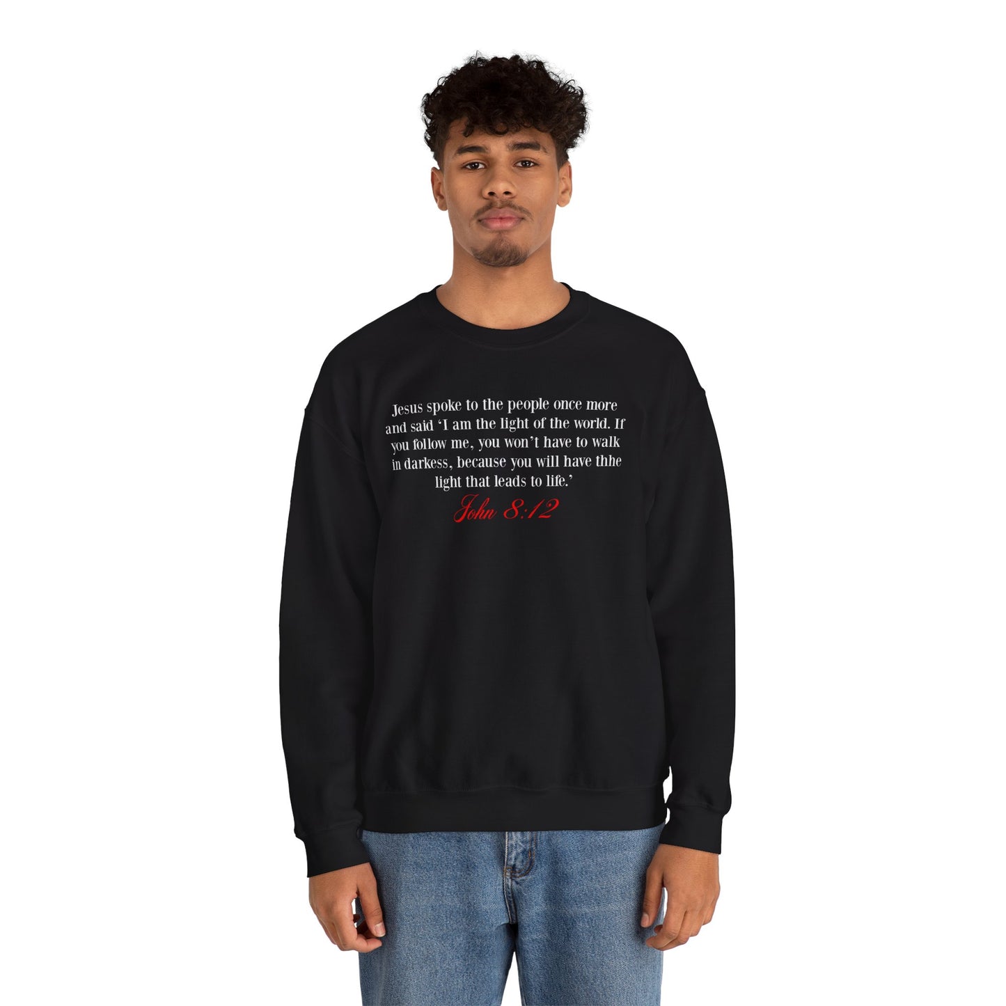 Zhakius Thomas Featured Quote Crewneck Sweatshirt