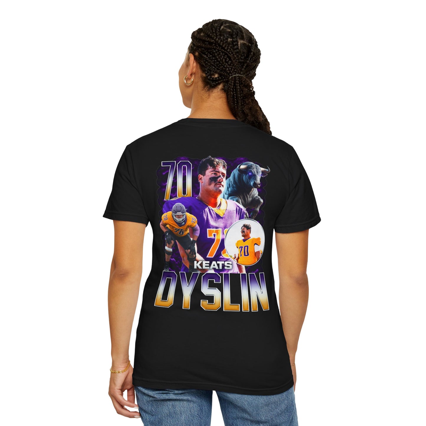 Keats Dyslin Logo Front & Back Premium Tee