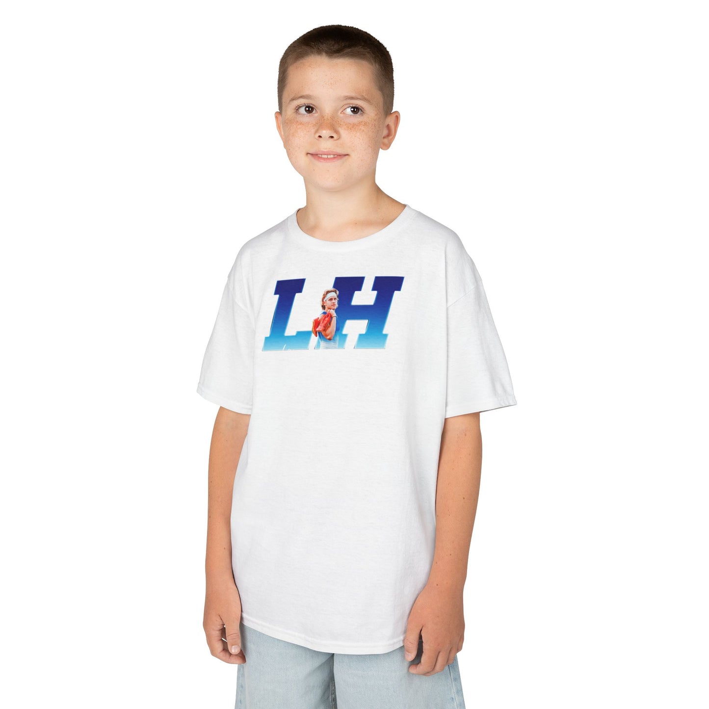 Landon Holly Big Initials Colored Kids Tee