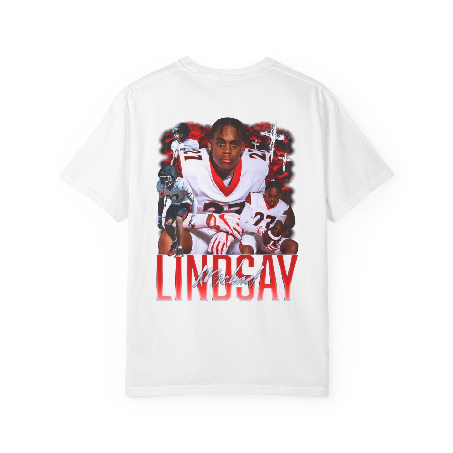 Michael Lindsay Logo Front & Back Premium Tee
