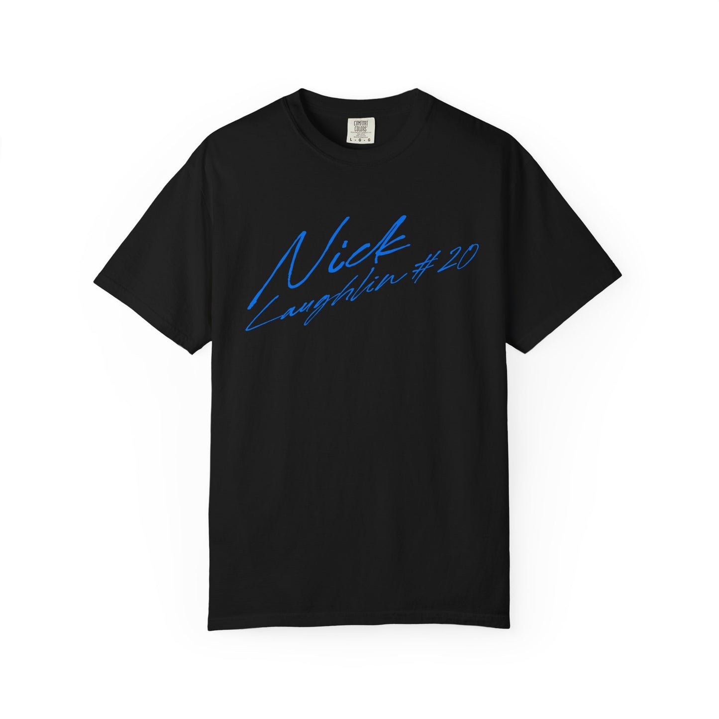 Nick Laughlin Cursive Name & Number Premium Tee