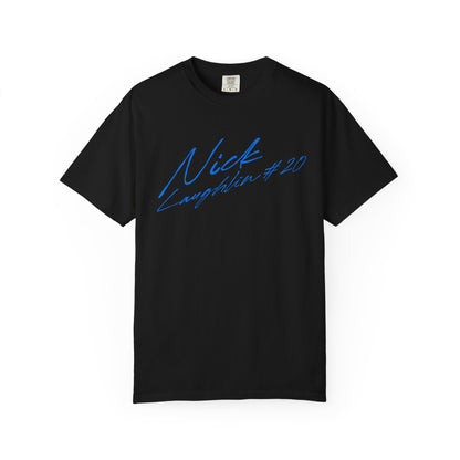 Nick Laughlin Cursive Name & Number Premium Tee