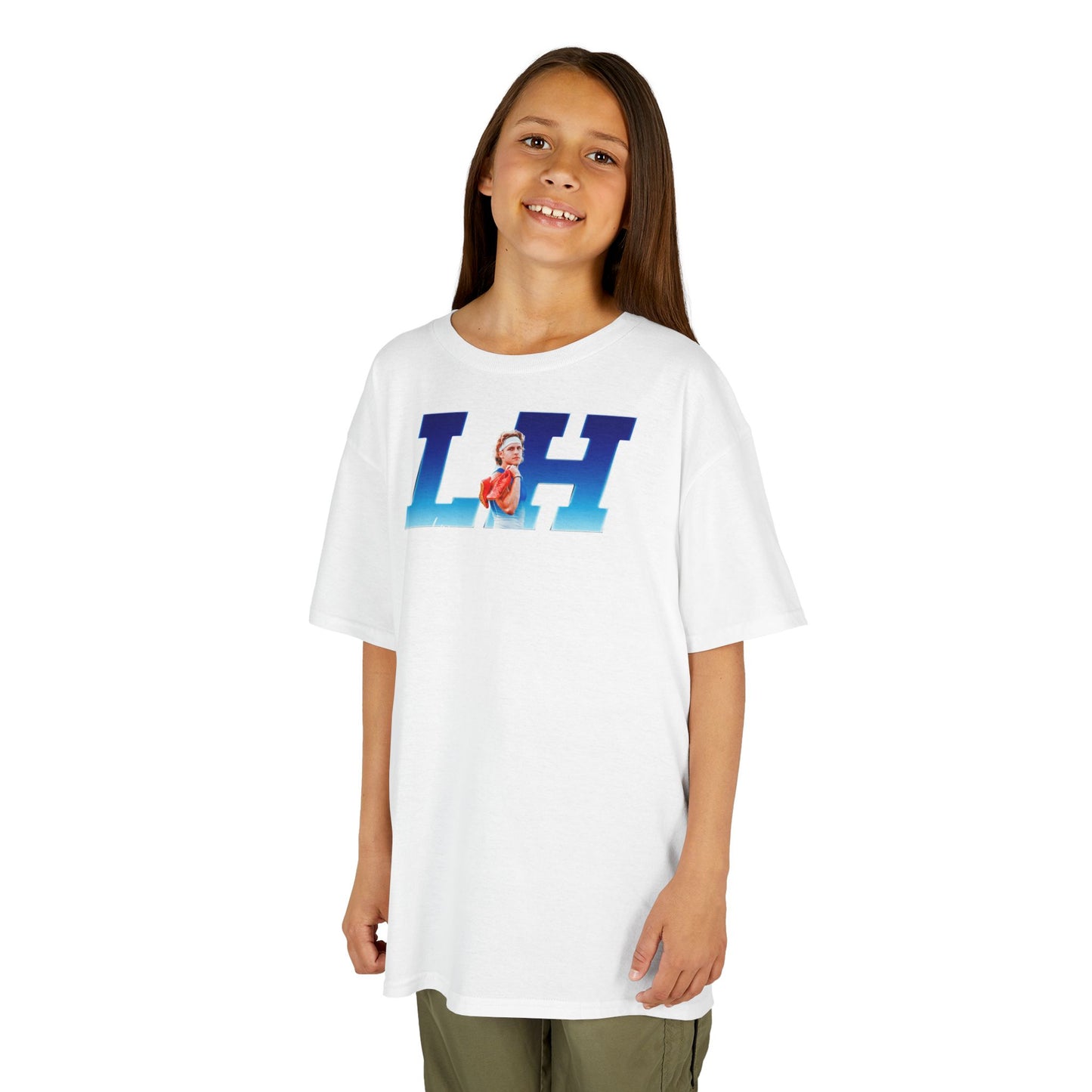 Landon Holly Big Initials Colored Kids Tee
