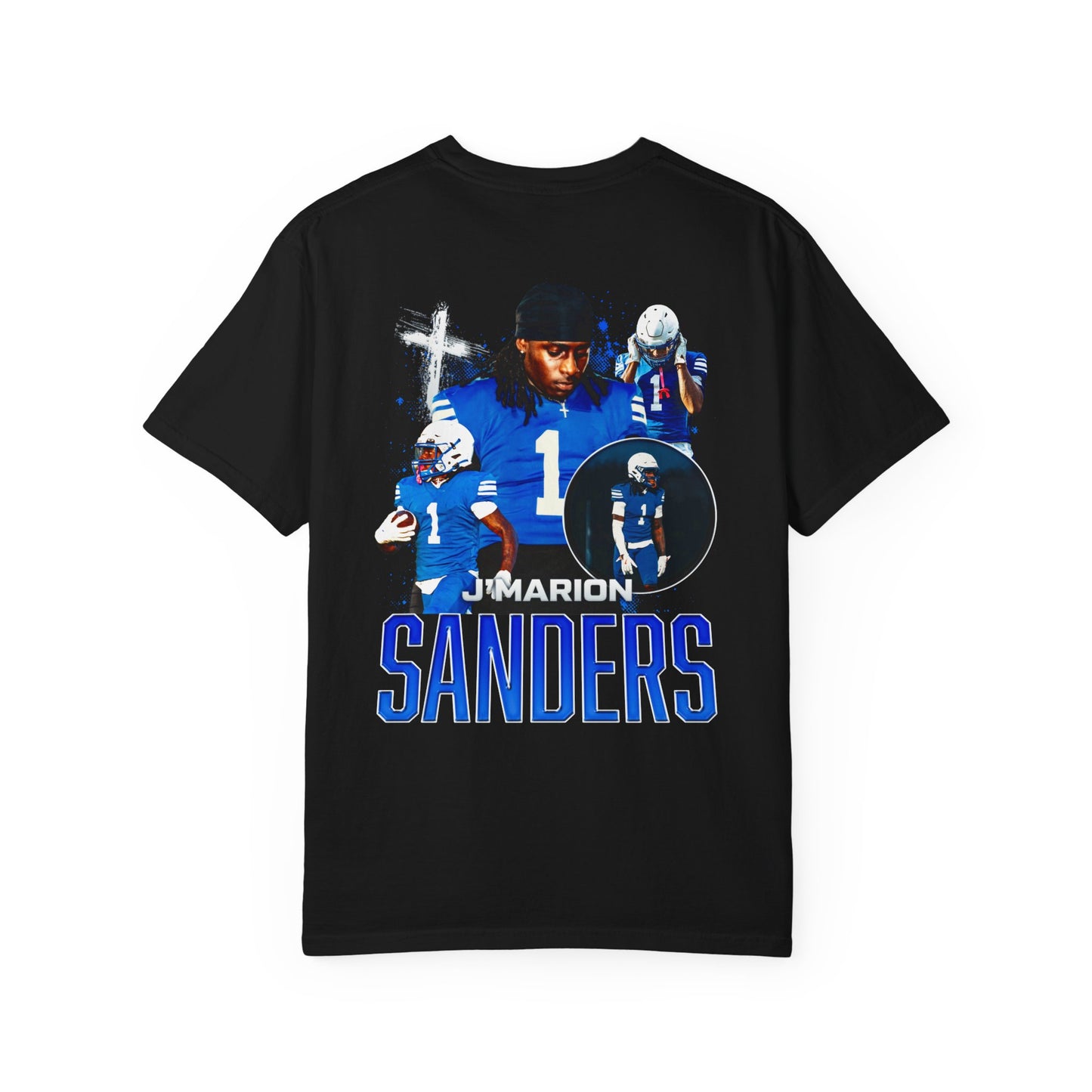 J'Marion Sanders Logo Front & Back Premium Tee