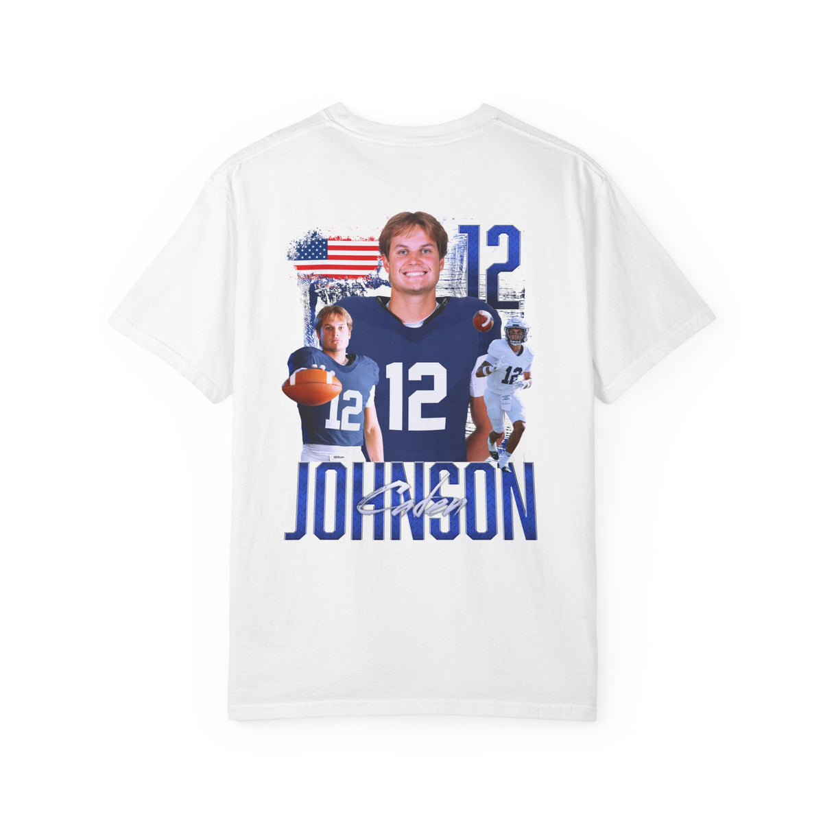 Caden Johnson Logo Front & Back Premium Tee