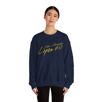 John-Alexander Lopez Cursive Name & Number Crewneck Sweatshirt