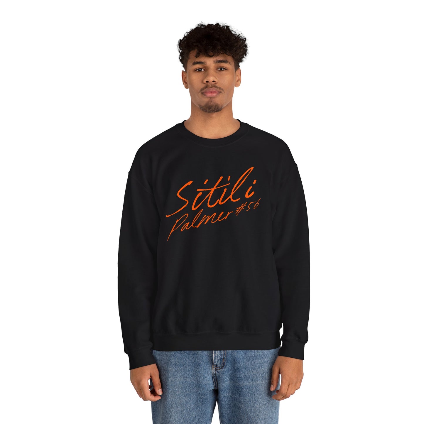 Sitili Palmer Cursive Name & Number Crewneck Sweatshirt