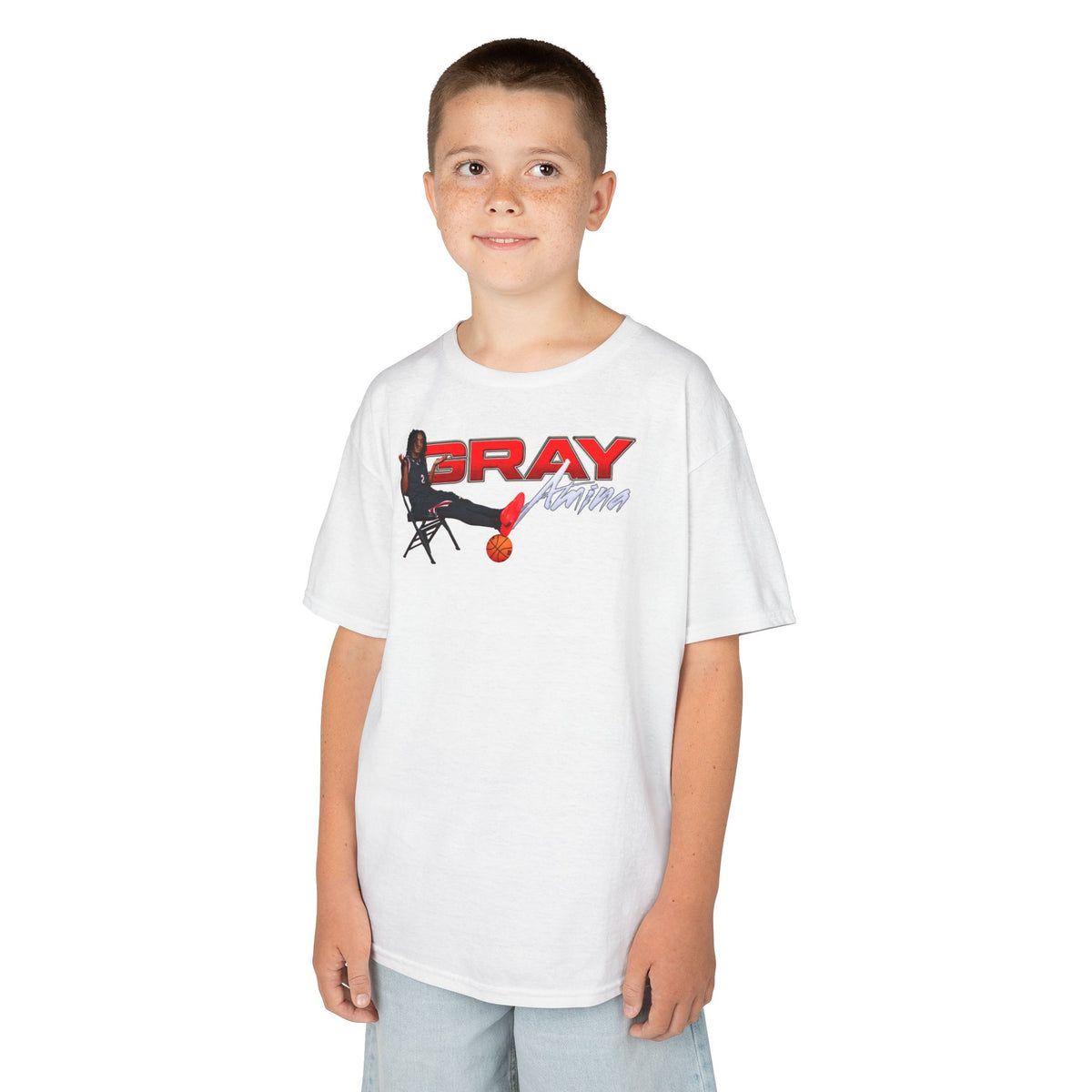 Amina Gray Big Last Name Kids Tee