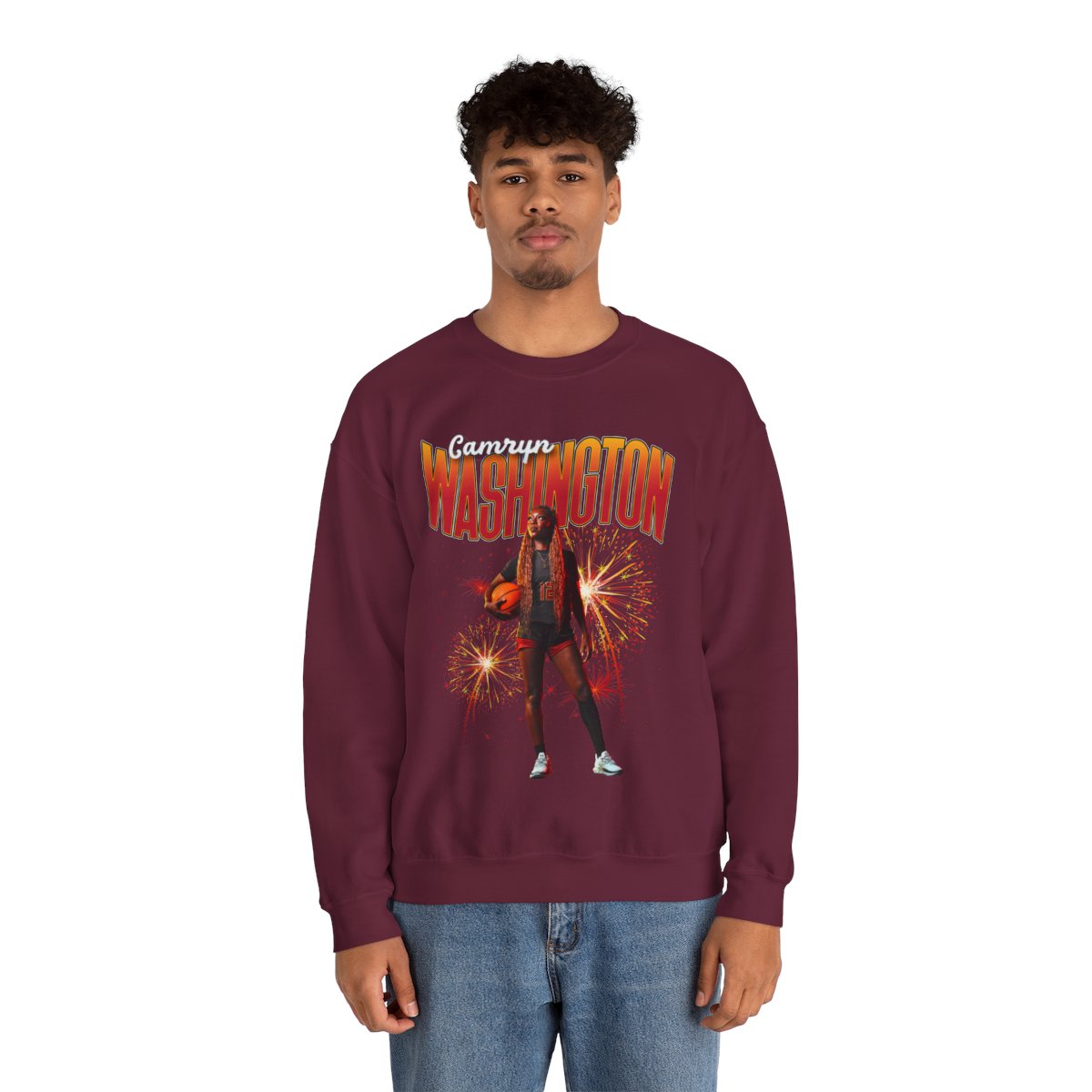 Camryn Washington Athlete Glory Crewneck Sweatshirt