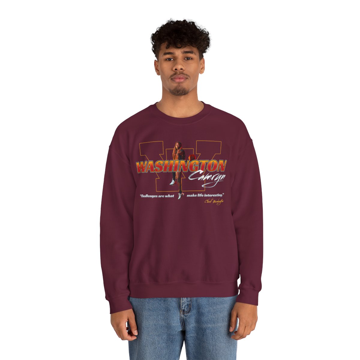 Camryn Washington Big Last Name Crewneck Sweatshirt