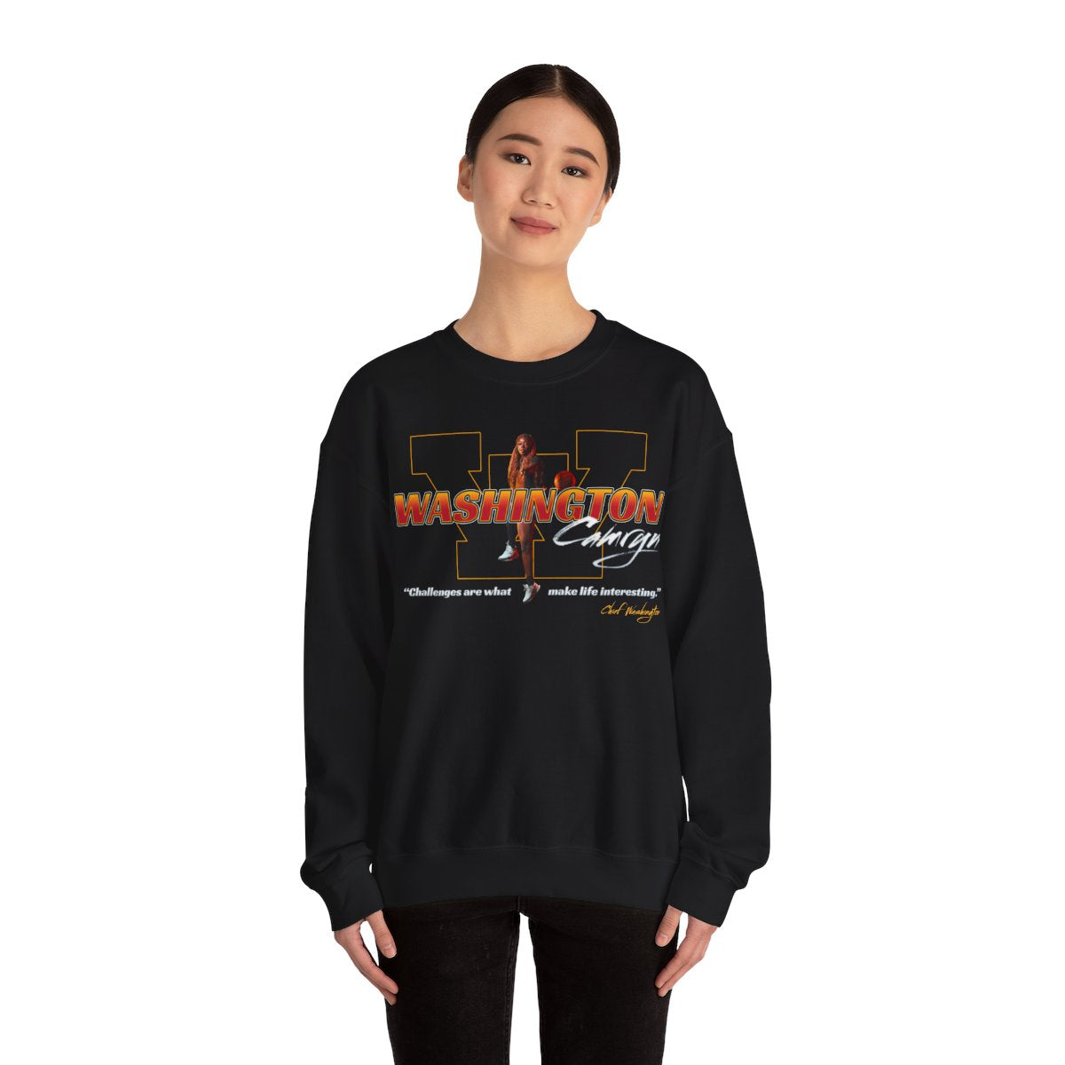 Camryn Washington Big Last Name Crewneck Sweatshirt