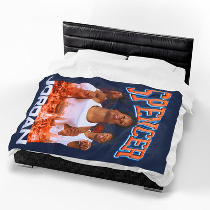 Jordan Spencer 60"-80" Plush Blanket
