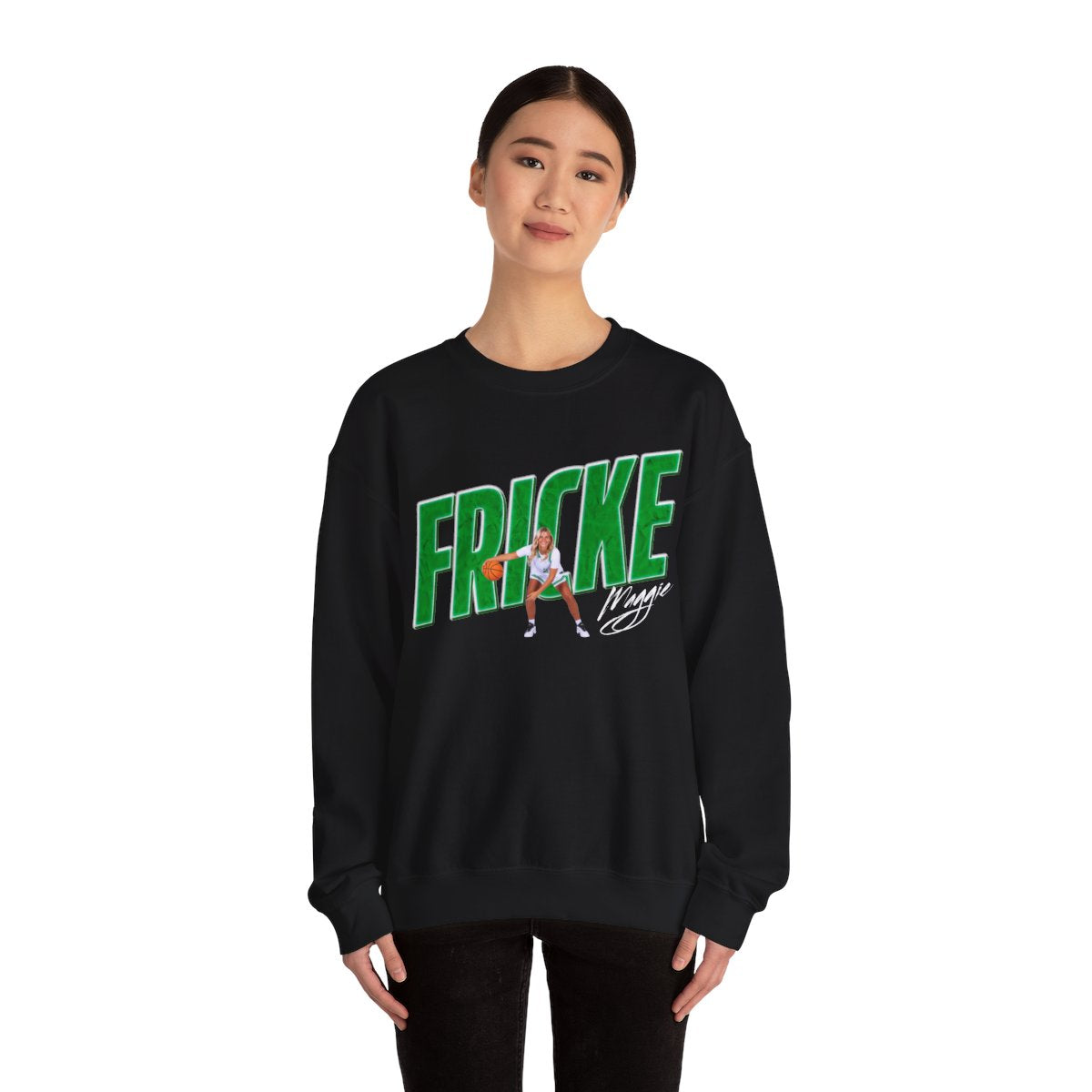 Maggie Fricke Cursive Combo Colored Crewneck Sweatshirt