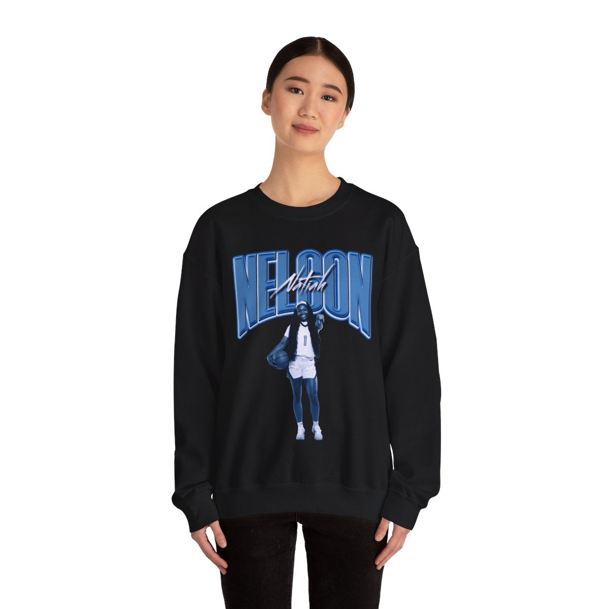 Natiah Nelson Curved Combo Colored Crewneck Sweatshirt